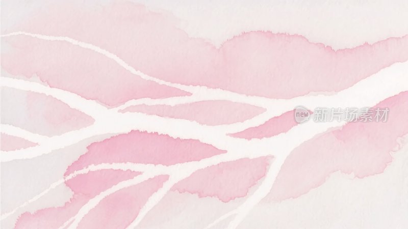 粉色水彩树枝纹理背景