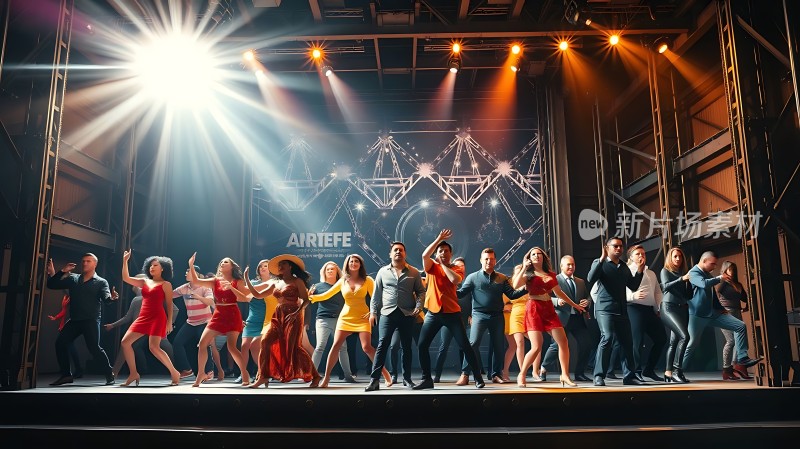 舞台上的活力舞者