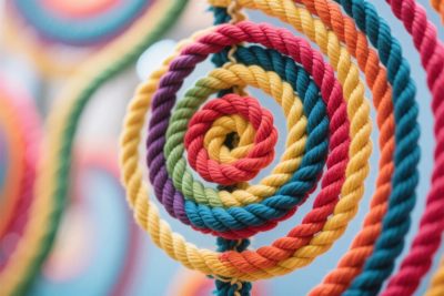 多彩绳圈螺旋 多彩绳圈螺旋