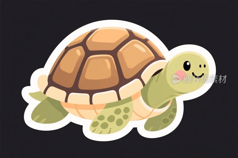 卡通乌龟贴纸