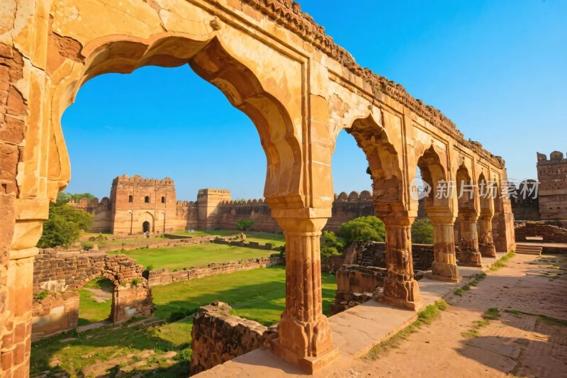 古代历史遗迹拱廊