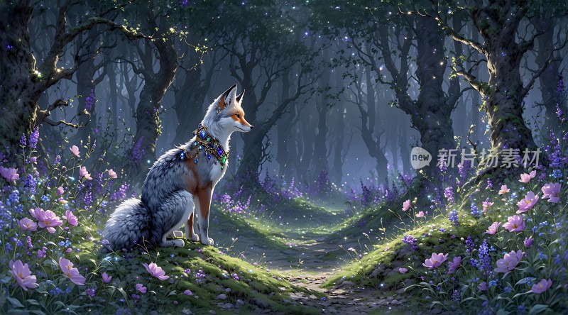 森林精灵与神秘狐狸