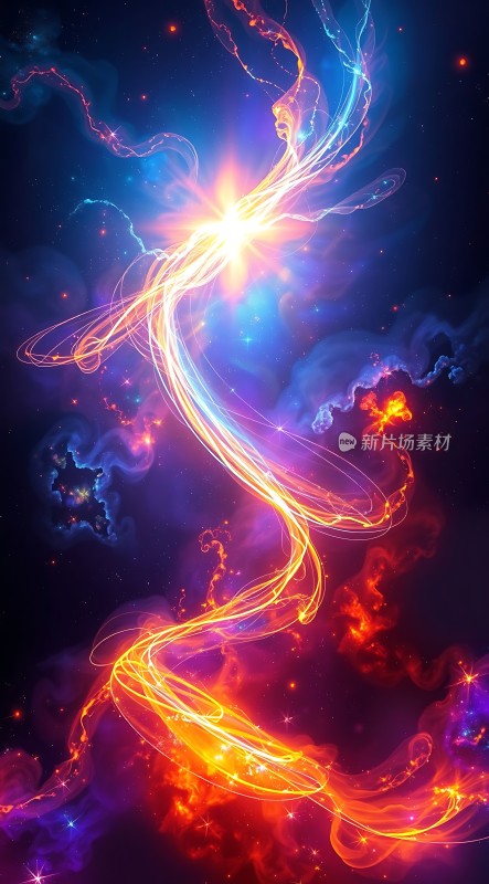 宇宙之光神秘能量流动