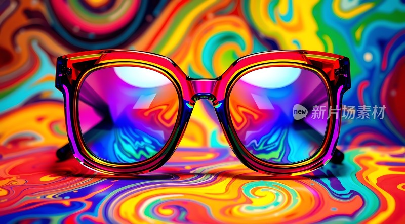 彩色眼镜映照多彩世界