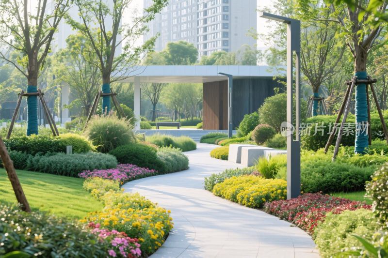 社区园林景观效果图