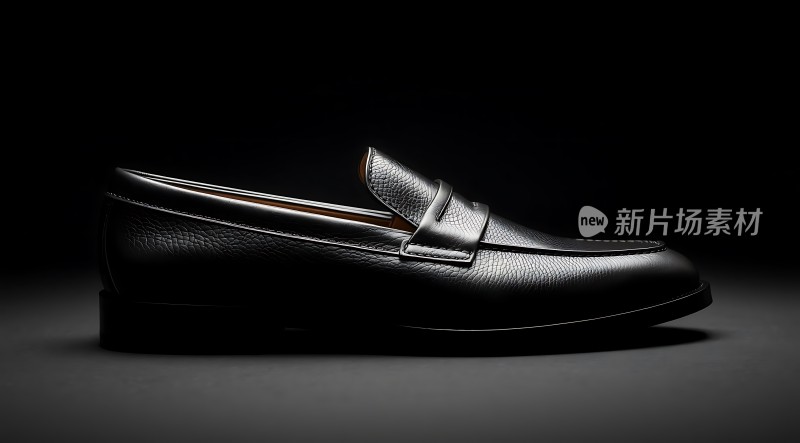 黑色皮鞋质感十足简约时尚