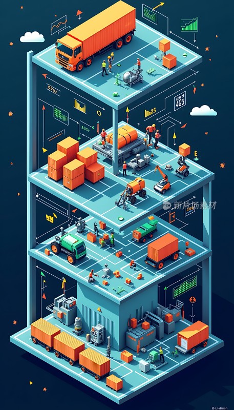 多层物流中心高效仓储与运输管理