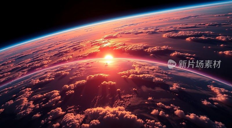 地球之巅云海日出