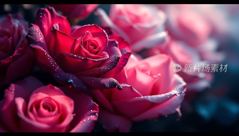 晨露轻吻玫瑰红