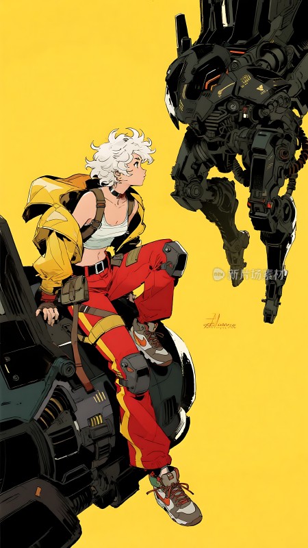 机械少女与机器人共舞