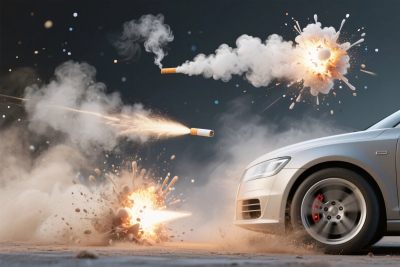 汽车爆炸特效场景