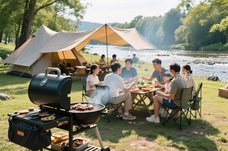 户外露营烧烤聚会