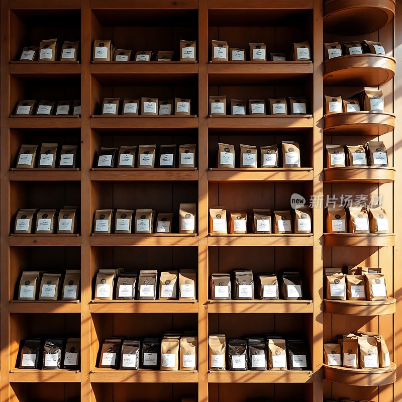 咖啡豆展示墙
