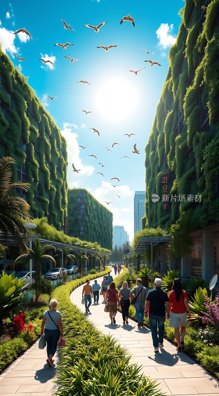 绿色生态城市风光