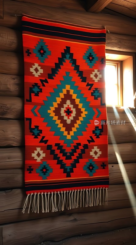 阳光下的彩色挂毯