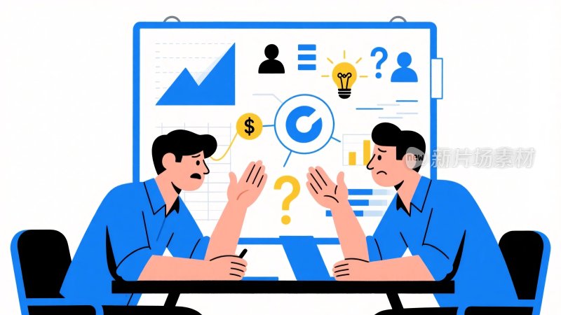 商务交流插画