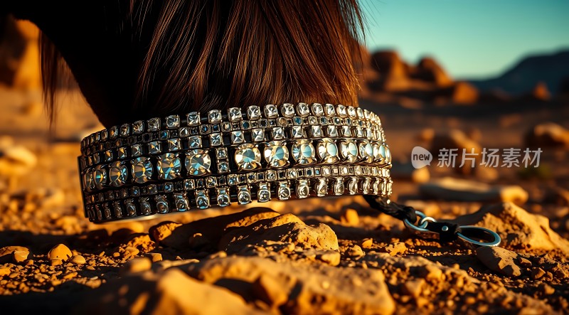 沙漠中的闪耀宝石项圈