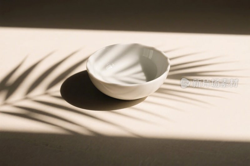光影静物碗