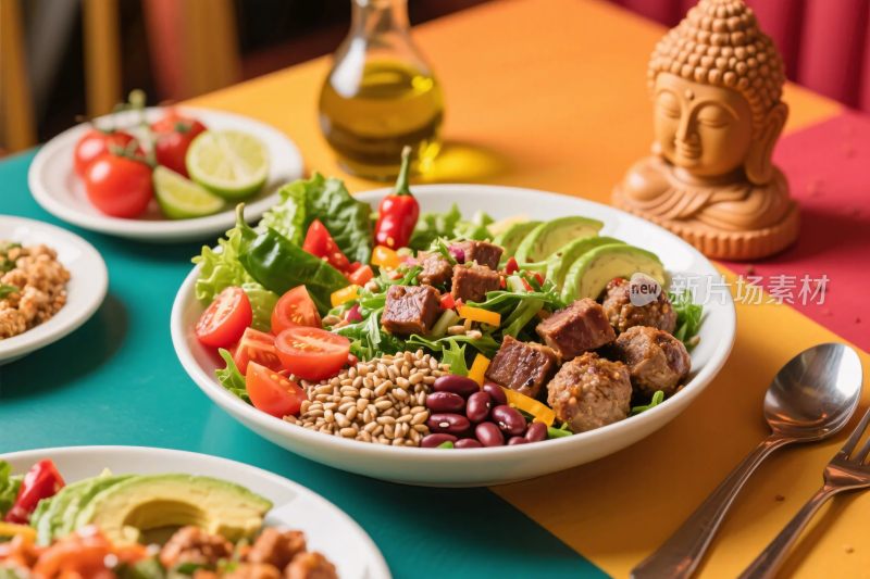 多彩健康沙拉餐食