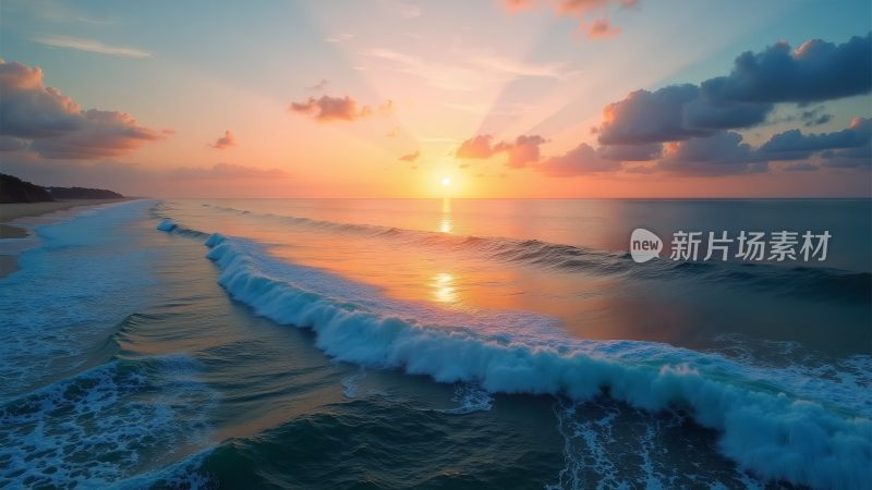 海上日出日落