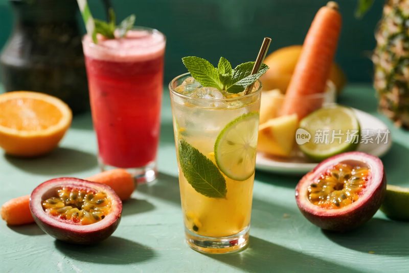清新果蔬饮品组合