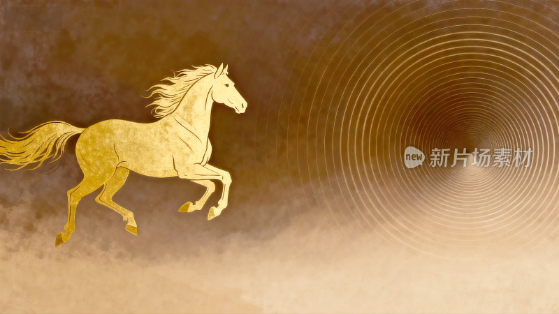 2026马年十二生肖午马动感的马