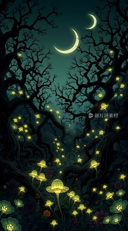 夜幕下的精灵之舞