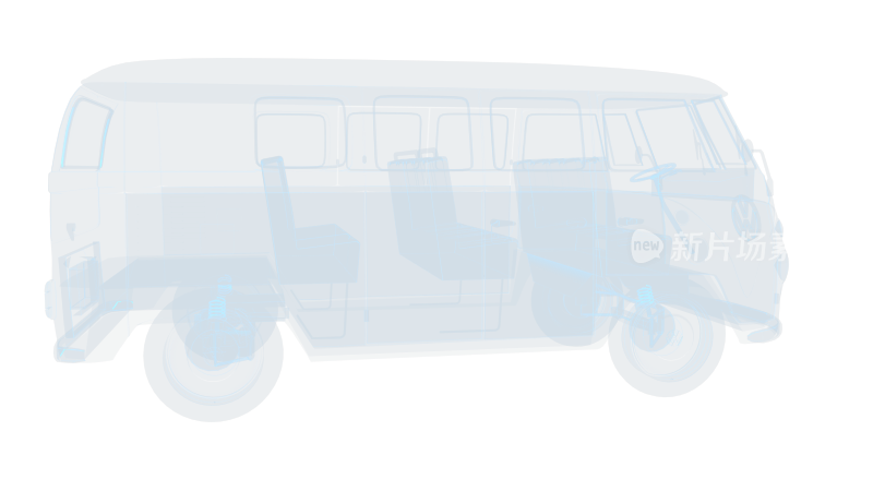 大众公交车巴士公共汽车公交VW Bus