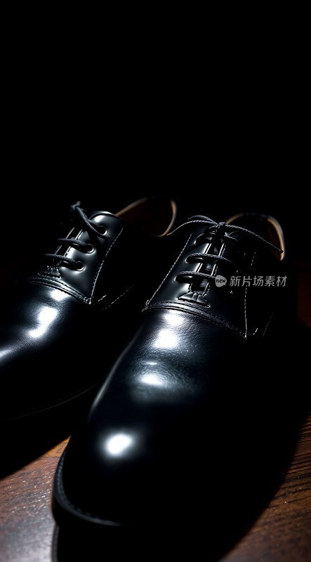 黑色皮鞋经典优雅