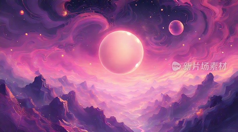 紫色星球奇景