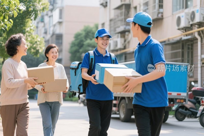 快递人员配送场景