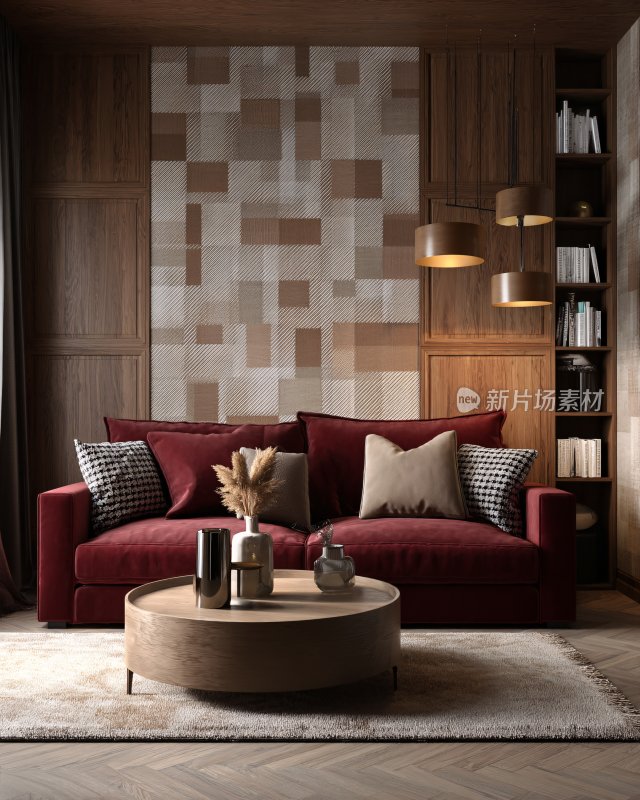 现代风格的室内客厅场景