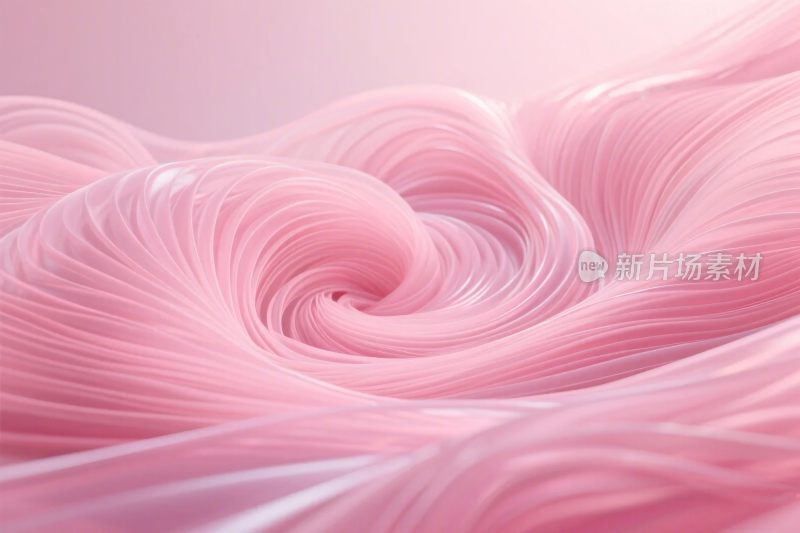 粉色螺旋绸缎插画