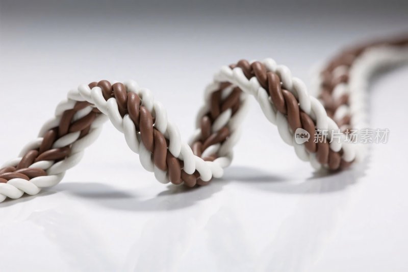 双螺旋编织绳特写