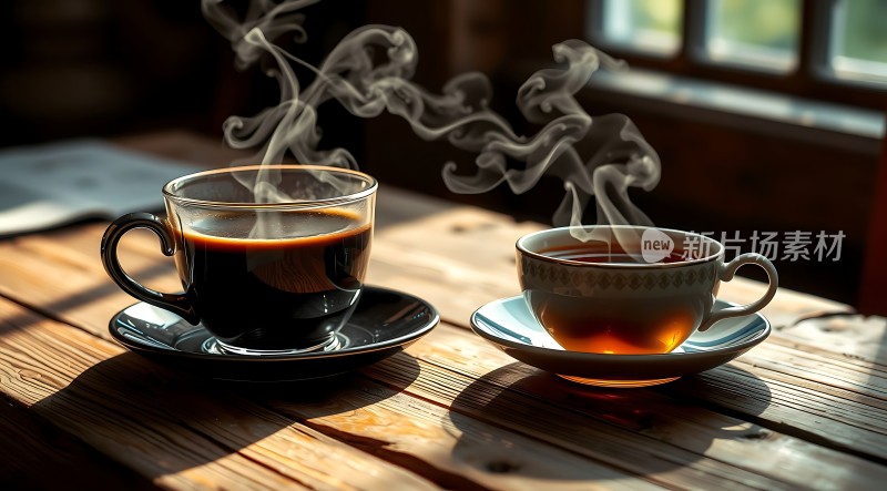 阳光下的咖啡时光