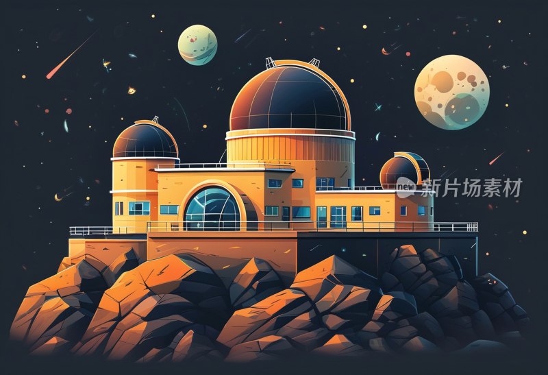 天文台矢量图标