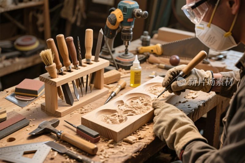 木工手作工具场景