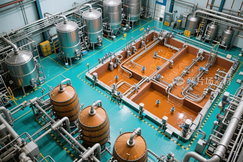 工厂内的工业设备场景