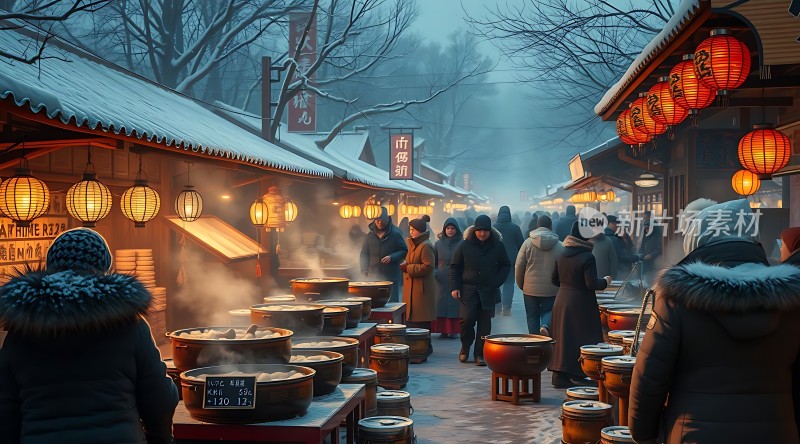 冬日集市暖意融融