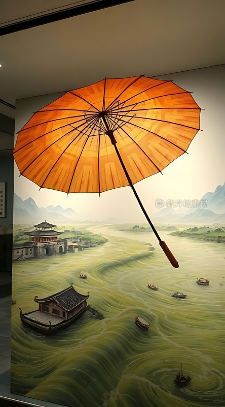 油纸伞下的江南水乡