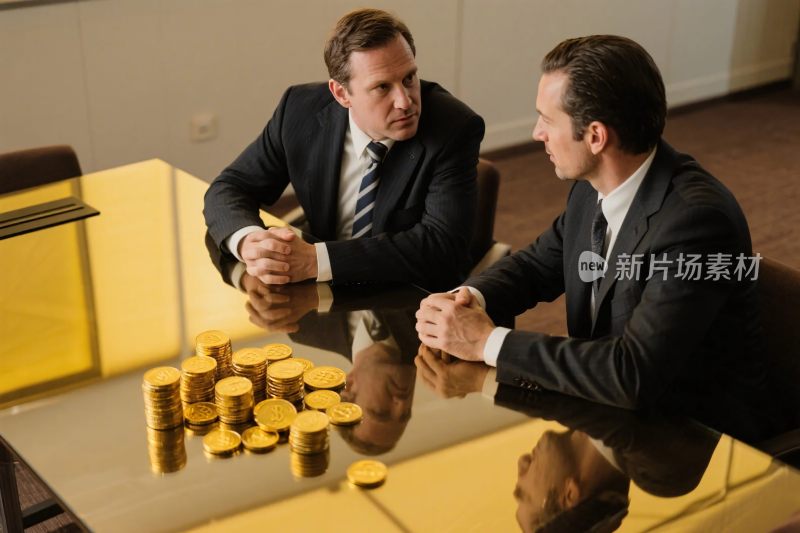 商务洽谈与财富场景
