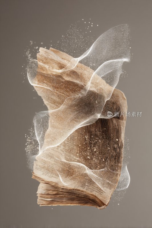 飞扬的纸张创意画面