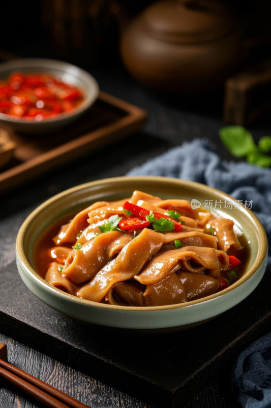 鸭肠中国传统经典美食中式家常美味食物