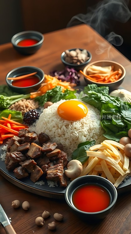 美味拌饭食材丰富营养均衡