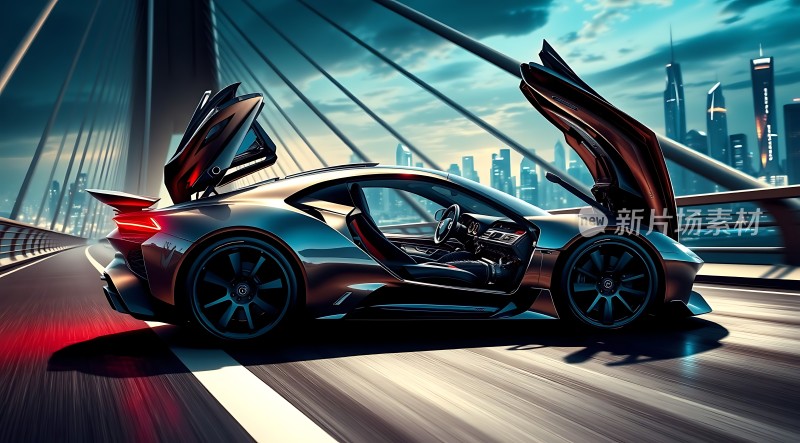 未来座驾都市夜幕下的速度与激情