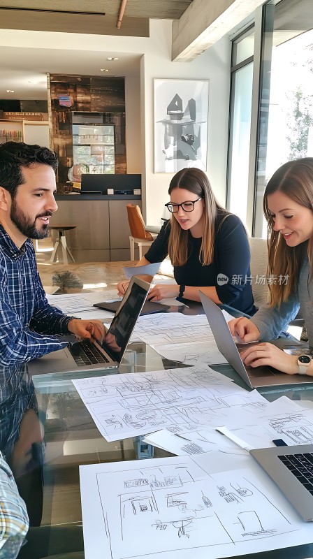 设计团队头脑风暴会议