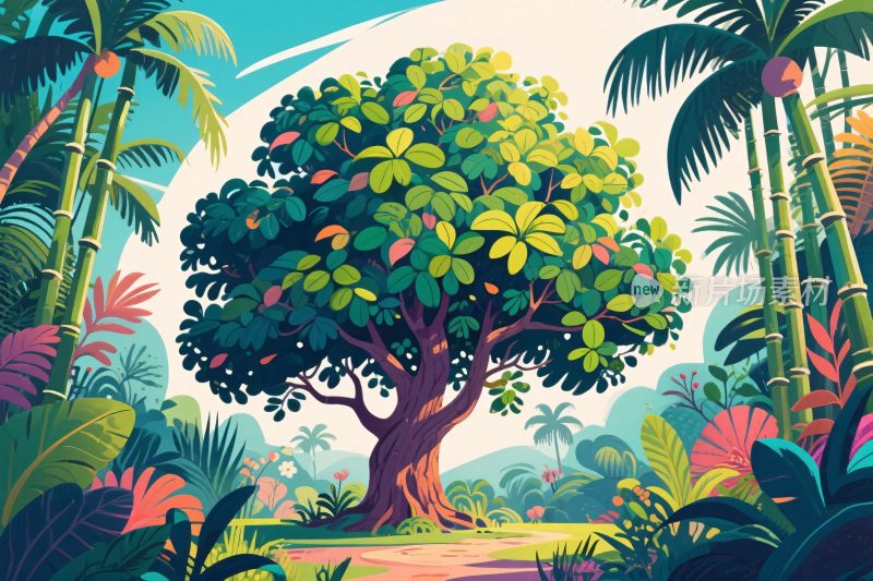 热带雨林插画