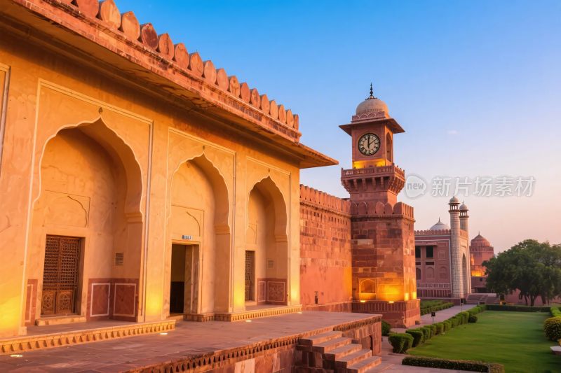 古建筑钟楼历史景观