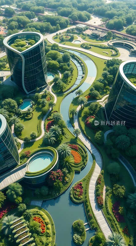 绿色生态建筑群