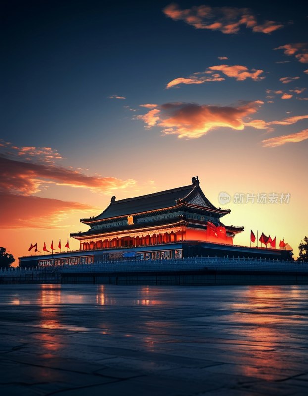 天安门夜色璀璨